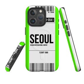 Shock Guard Vivid Design Texture iPhone MagSafe Tough Case -  Seoul Green