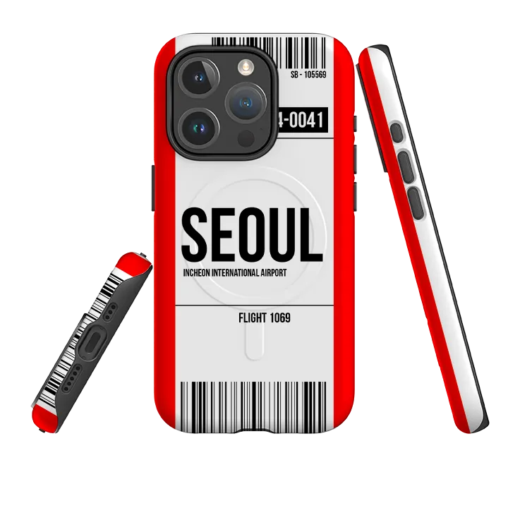 Rugged Build iPhone MagSafe Tough Case -  Seoul Red