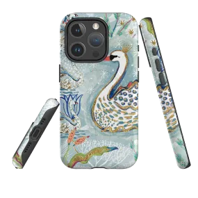iPhone MagSafe Tough Case - Seven Swans II By Emma Frances Grant Clean Texture Flexible Texture