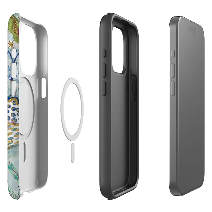 iPhone MagSafe Tough Case - Seven Swans II By Emma Frances Grant Soft Pattern Layer Screen Bumper