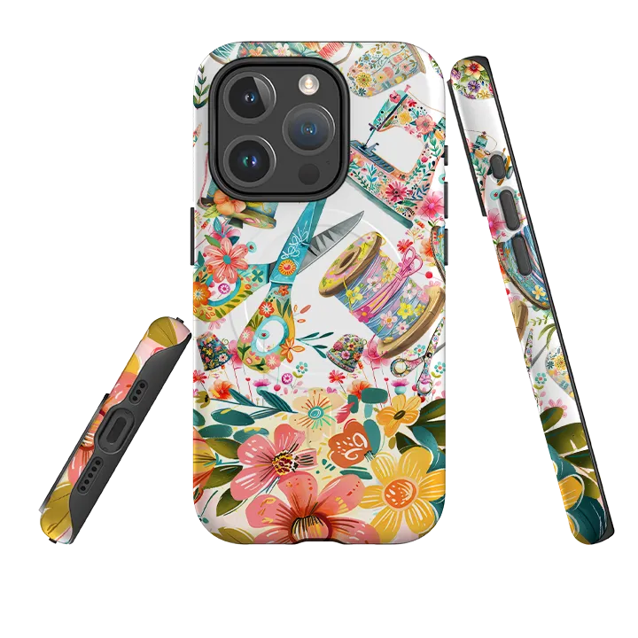 Comfort Style iPhone MagSafe Tough Case - Sew Happy