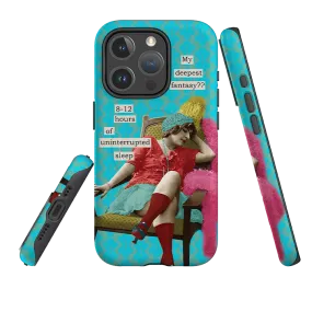 Premium Texture Design Minimal Look iPhone MagSafe Tough Case - Sleep By Clare Jordan