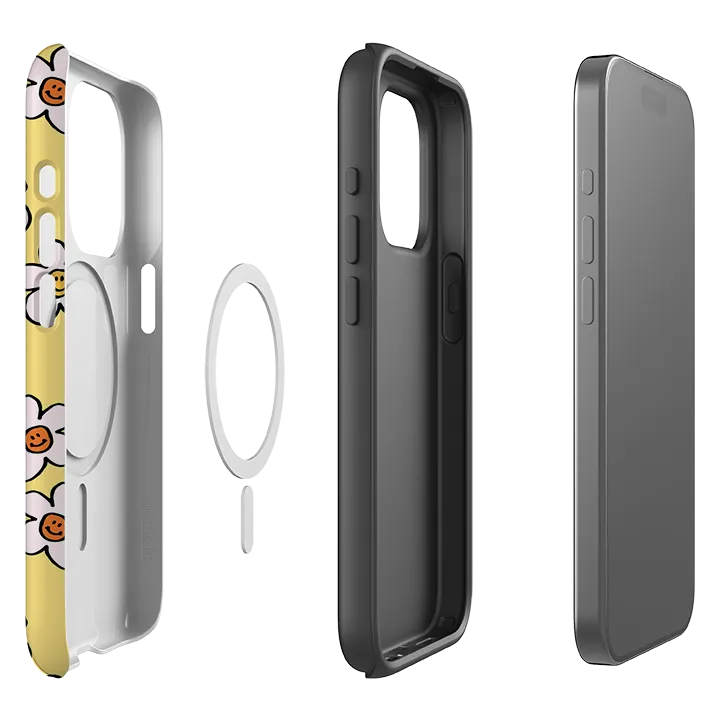 Office Accessory iPhone MagSafe Tough Case -  Smiley-Mellow Yellow