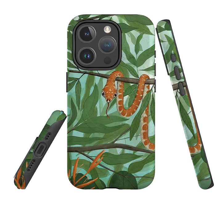 iPhone MagSafe Tough Case - Snake By Maja Lindberg Creative Design Hybrid Touch