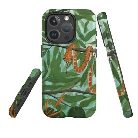 iPhone MagSafe Tough Case - Snake By Maja Lindberg Creative Design Hybrid Touch