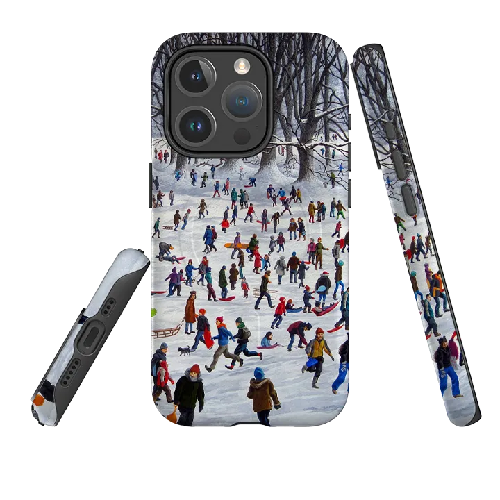 Protective Quality Color Pattern iPhone MagSafe Tough Case -  Snowtime By Philip Hood