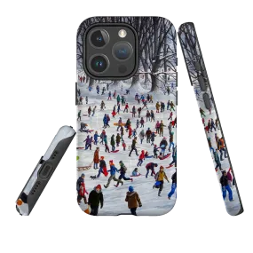 Reusable Material iPhone MagSafe Tough Case -  Snowtime By Philip Hood