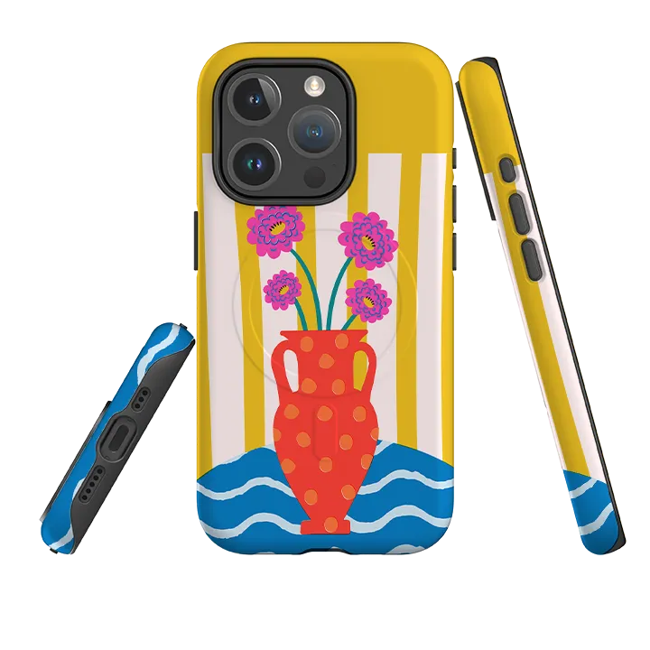Ultra Slim iPhone MagSafe Tough Case - Spanish Vase
