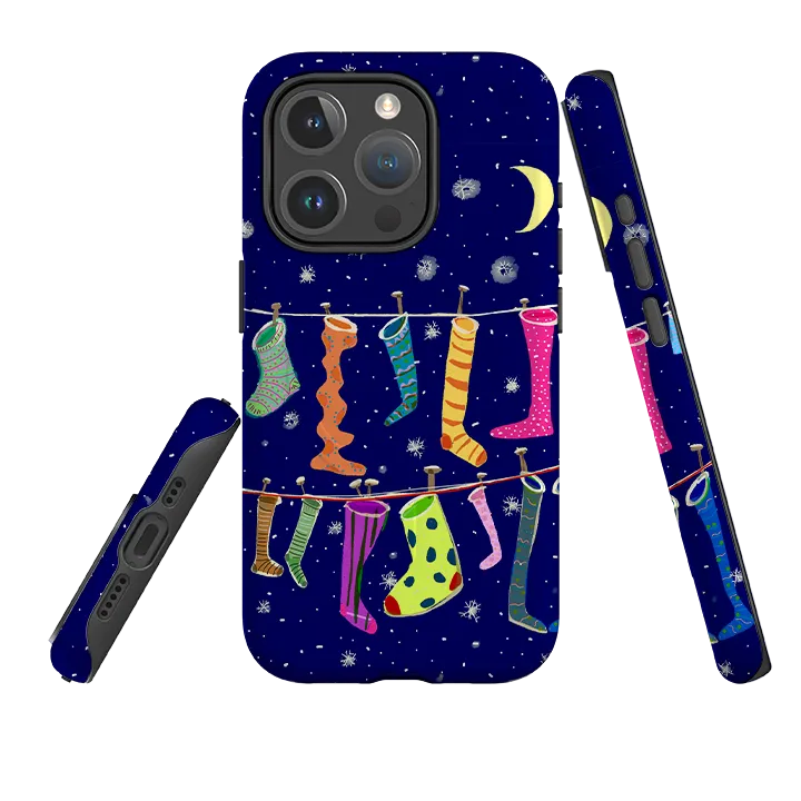 Hybrid Grip Gift Choice iPhone MagSafe Tough Case - Stockings By Sarah Campbell