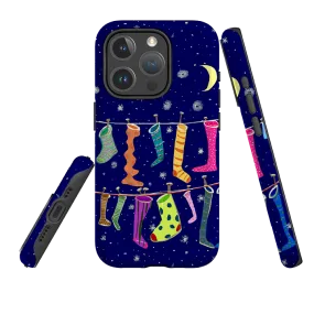 Hybrid Grip Gift Choice iPhone MagSafe Tough Case - Stockings By Sarah Campbell
