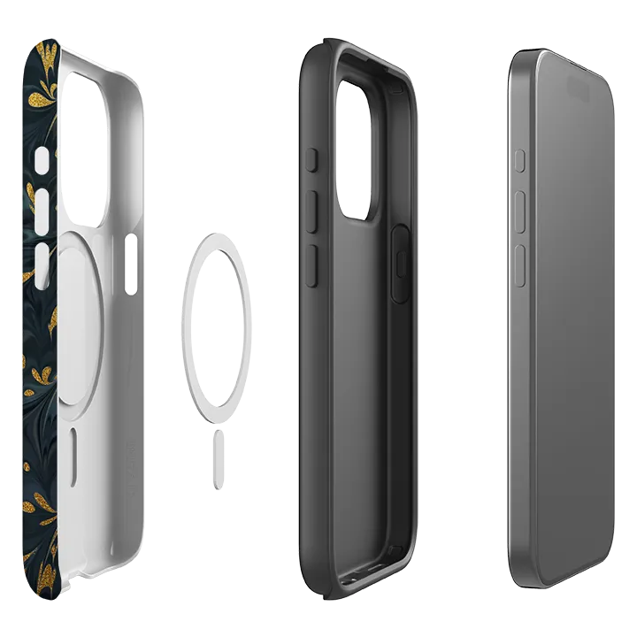 Strong Grip Premium Look iPhone MagSafe Tough Case -  Stormy