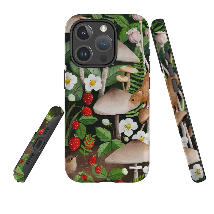 iPhone MagSafe Tough Case - Strawberry Patch By Bex Parkin Soft Touch Elegant Design Layer