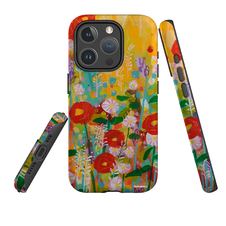 iPhone MagSafe Tough Case -  Summer Meadow By Claire West Wear resistant metal frame