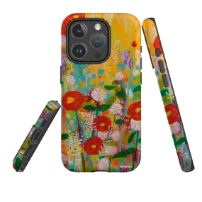 Hybrid Material Gloss Surface iPhone MagSafe Tough Case -  Summer Meadow By Claire West