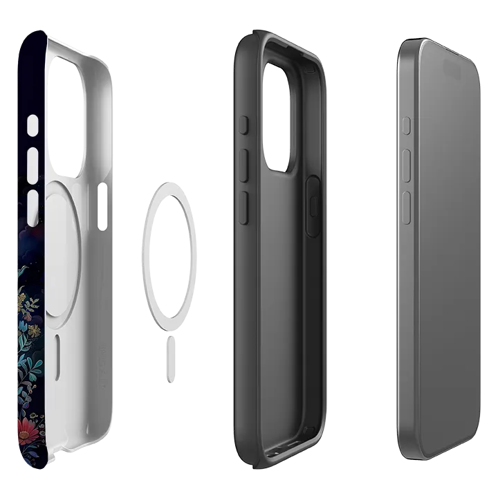 iPhone MagSafe Tough Case - Summer Moon III Subtle Texture Smooth Finish