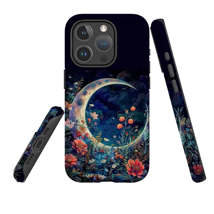 iPhone MagSafe Tough Case - Summer Moon III Minimal Shield Texture Protective Craft