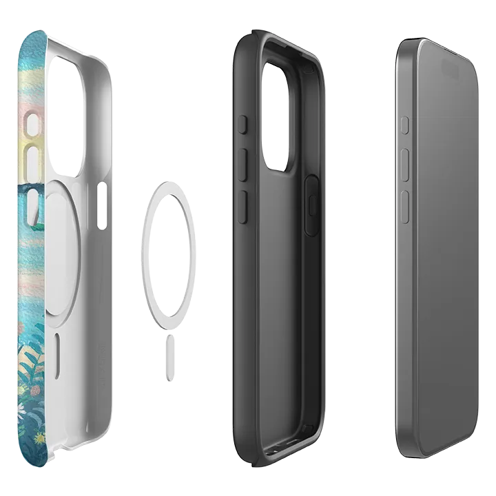 iPhone MagSafe Tough Case - Sunset Cats 2 By Mary Stubberfield Classic Design