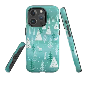 Elegant Appearance Durable Protection Layer iPhone MagSafe Tough Case - Teal Tundra By Mary Stubberfield