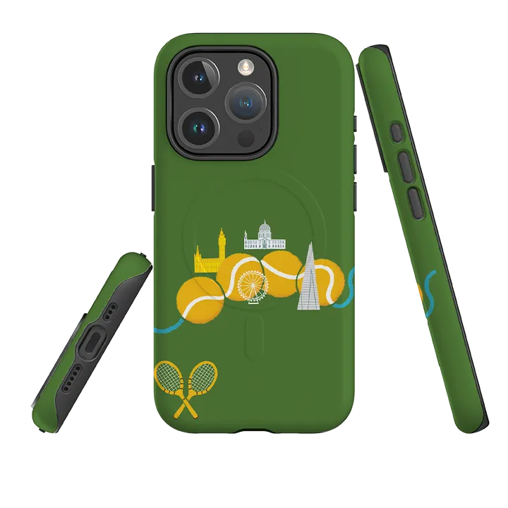 iPhone MagSafe Tough Case -  Tennis By Paul Thurlby Hard Plastic Premium Texture Design