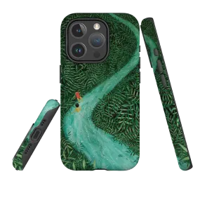 Durable Texture iPhone MagSafe Tough Case - The River By Maja Lindberg