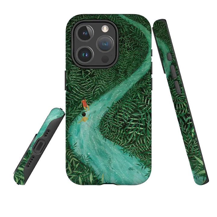 Durable Texture iPhone MagSafe Tough Case - The River By Maja Lindberg