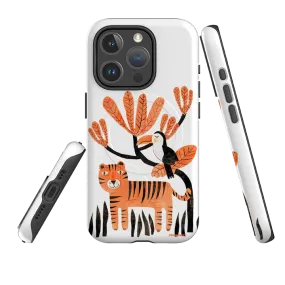 iPhone MagSafe Tough Case - Tiger and Toucan By Tracey English Luxury Style