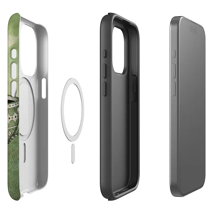 iPhone MagSafe Tough Case - To Hot By Maja Lindberg Metal Texture