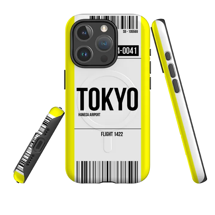 iPhone MagSafe Tough Case -  Tokyo Yellow Compact Feel Tactile Buttons