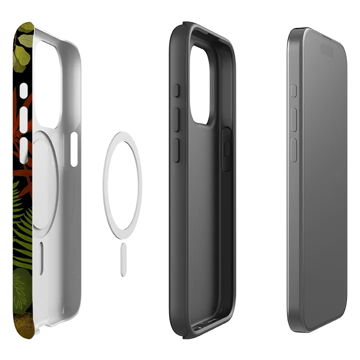 iPhone MagSafe Tough Case - Toucan Leopard By Bex Parkin Minimal Look