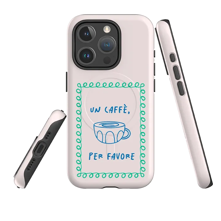 iPhone MagSafe Tough Case - Un Cafe Minimal Form Comfort Pattern