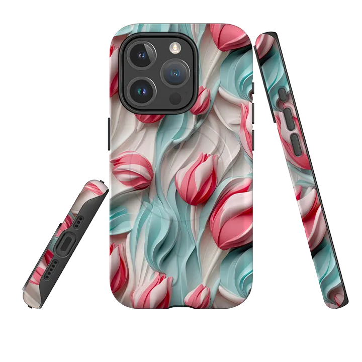 Rugged Frame Design iPhone MagSafe Tough Case - Utrecht Tulips