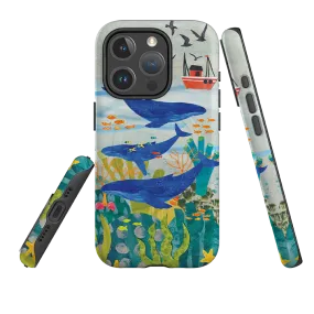 iPhone MagSafe Tough Case - Whale Watching By Tracey English Scratch Guard Scratch Resistant