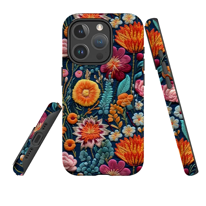 Smooth Surface iPhone MagSafe Tough Case - Wild Summer Flowers