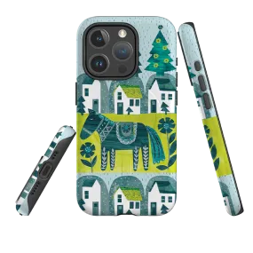 iPhone MagSafe Tough Case - Winter Dala House By Tracey English Comfort Detail