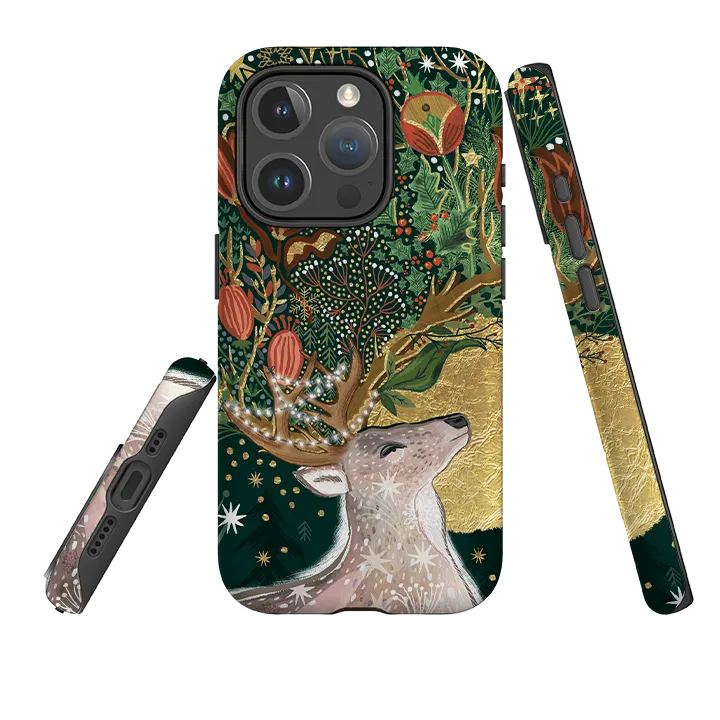 Elegant Build iPhone MagSafe Tough Case - Winter Deer I By Emma Frances Grant