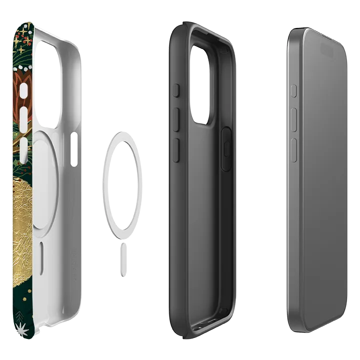 iPhone MagSafe Tough Case - Winter Deer I By Emma Frances Grant Durable Quality hybrid design