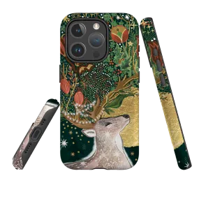 Protective Build iPhone MagSafe Tough Case - Winter Deer I By Emma Frances Grant