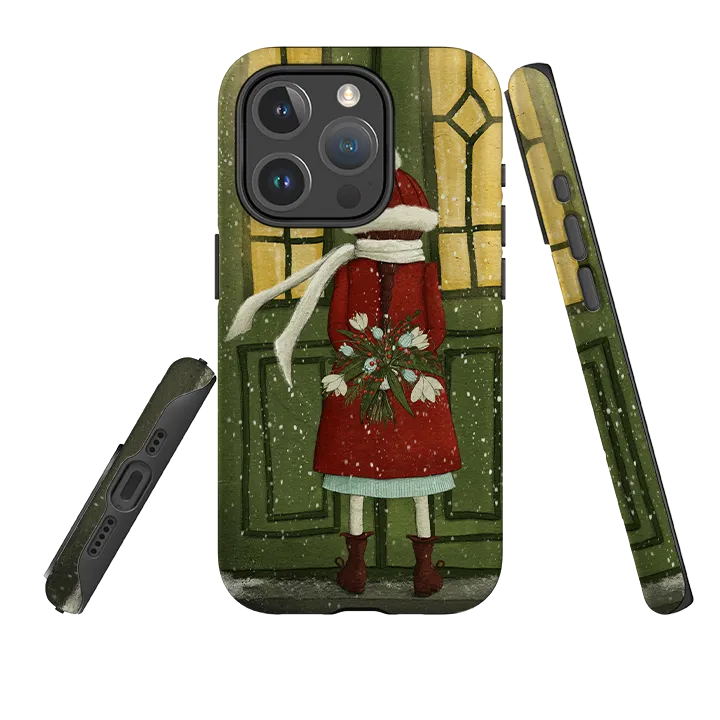 iPhone MagSafe Tough Case -  Winter Flowers By Maja Lindberg Textured Finish Hybrid Pattern