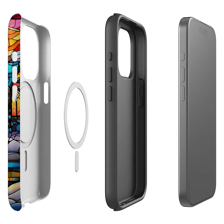 Modern Finish Easy Access iPhone MagSafe Tough Case -  Winter Mosaic II