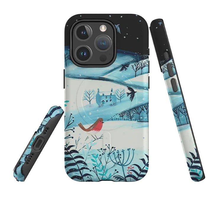 Flexible Pattern Luxury Texture iPhone MagSafe Tough Case - Winterscape 1 By Mary Stubberfield