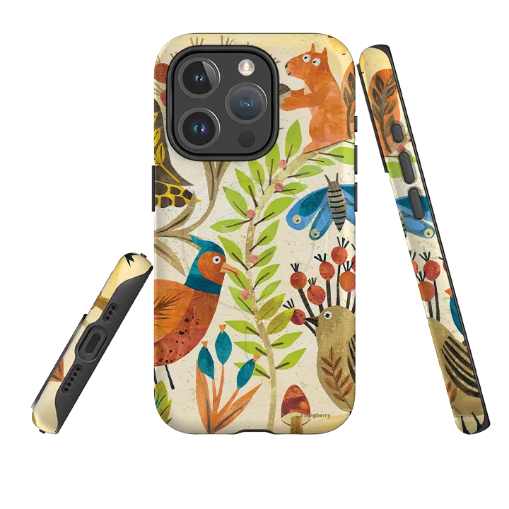 iPhone MagSafe Tough Case - Woodland Friends By Tracey English Matte Texture Surface