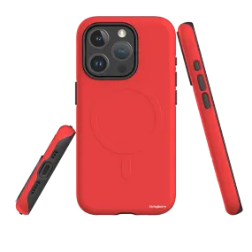 iPhone MagSafe Tough Case -  Zurich Red Elegant Detail