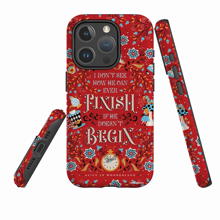 Hybrid Build Modern Texture iPhone MagSafe Tough Case -  Alice By Jenny Zemanek