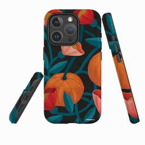 Ergonomic Texture Port Protection iPhone MagSafe Tough Case -  Autumn II By Nina Pace