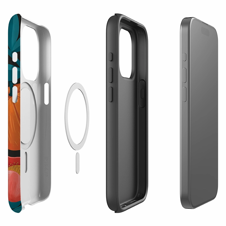 iPhone MagSafe Tough Case -  Autumn II By Nina Pace Color Gradient Rugged Outline