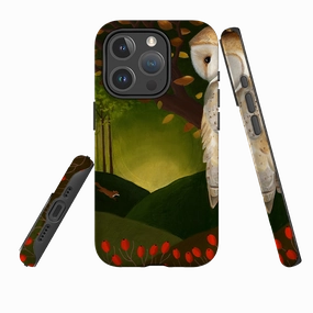 Anti Shock Layer iPhone MagSafe Tough Case - Autumn Owl and Fox By Bex Parkin