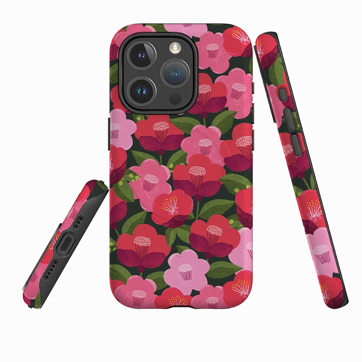 Modern Look Finish iPhone MagSafe Tough Case -  Camellia II By Ali Brookes