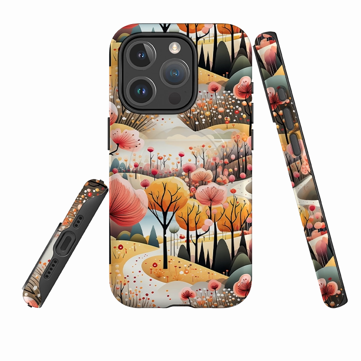 iPhone MagSafe Tough Case -  Elbe Sandstone Mountains Premium Texture Design