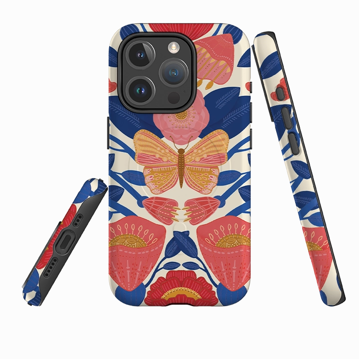 Strong protection Compact Texture Layer iPhone MagSafe Tough Case - May II By Nina Pace