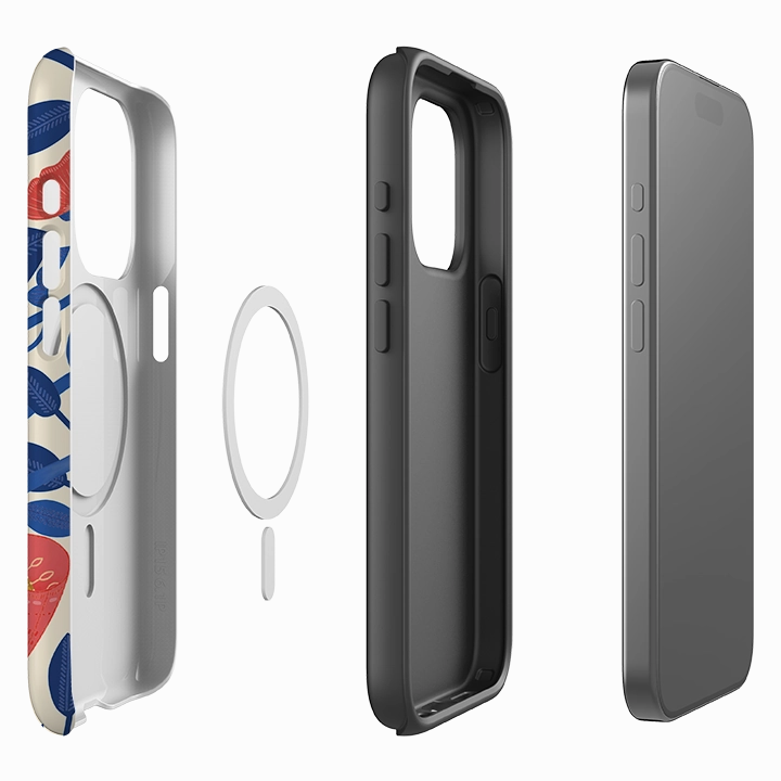 Hybrid Pattern Texture iPhone MagSafe Tough Case - May II By Nina Pace